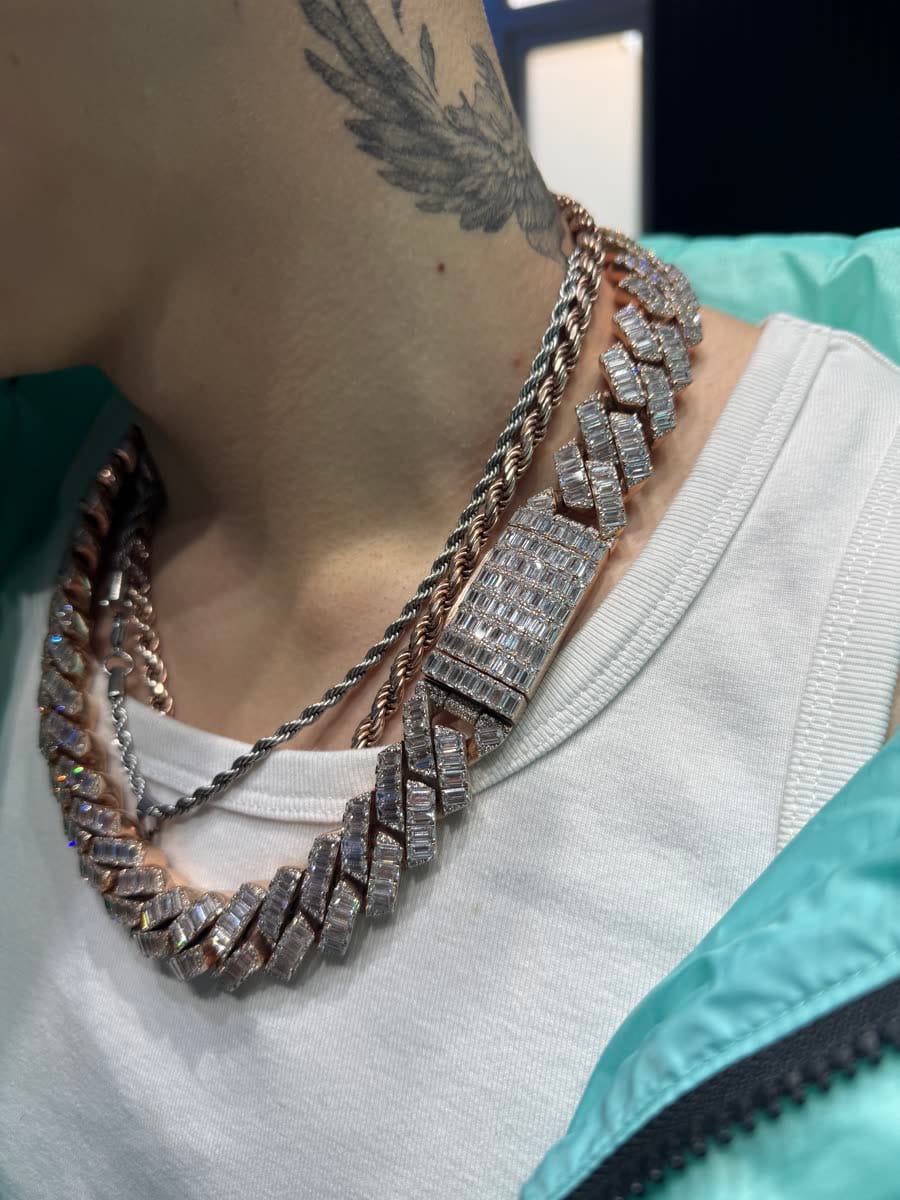 Diamond cuban link chains